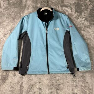 The North‎ Face Jacket Womens L Blue Summit Series Windbreaker Rip Stop Packable